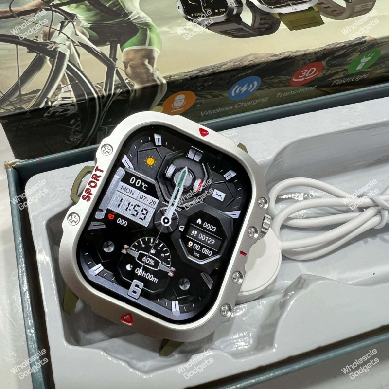 Laxasfit H11 Smartwatch – Rugged Military-Style Watch