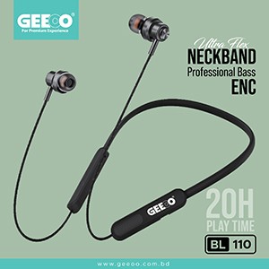 GEEOO BL-110 Ultra Flex Neckband Professional Bass