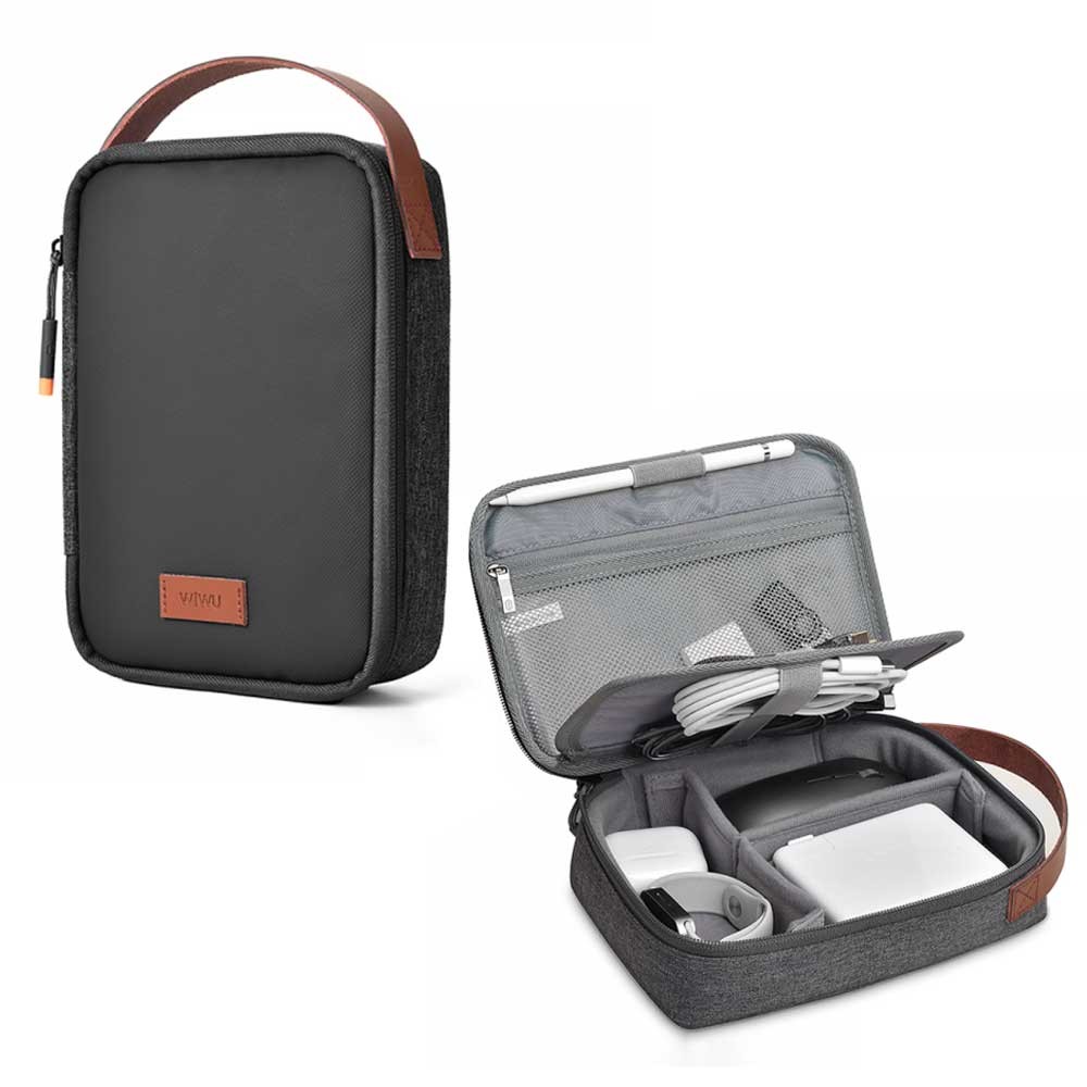 WiWU Alpha Tech Pouch Electronics Organizer Travel Bag