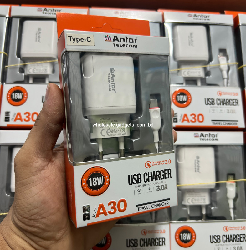 Antor Telecom A30 22W QC3.0 Super Fast USB Charger