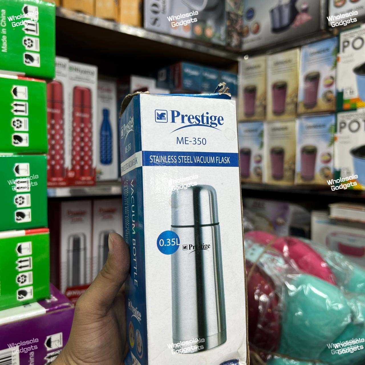 Prestige stainless steel vacuum flask (model ME-350)