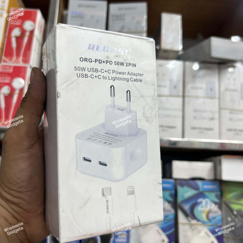 RECRSI ORG-PD+PD 50W 2PIN POWER ADAPTER