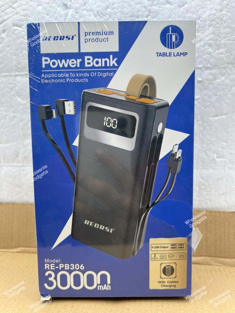 Recrsi RE-PB306 30000mAh power bank