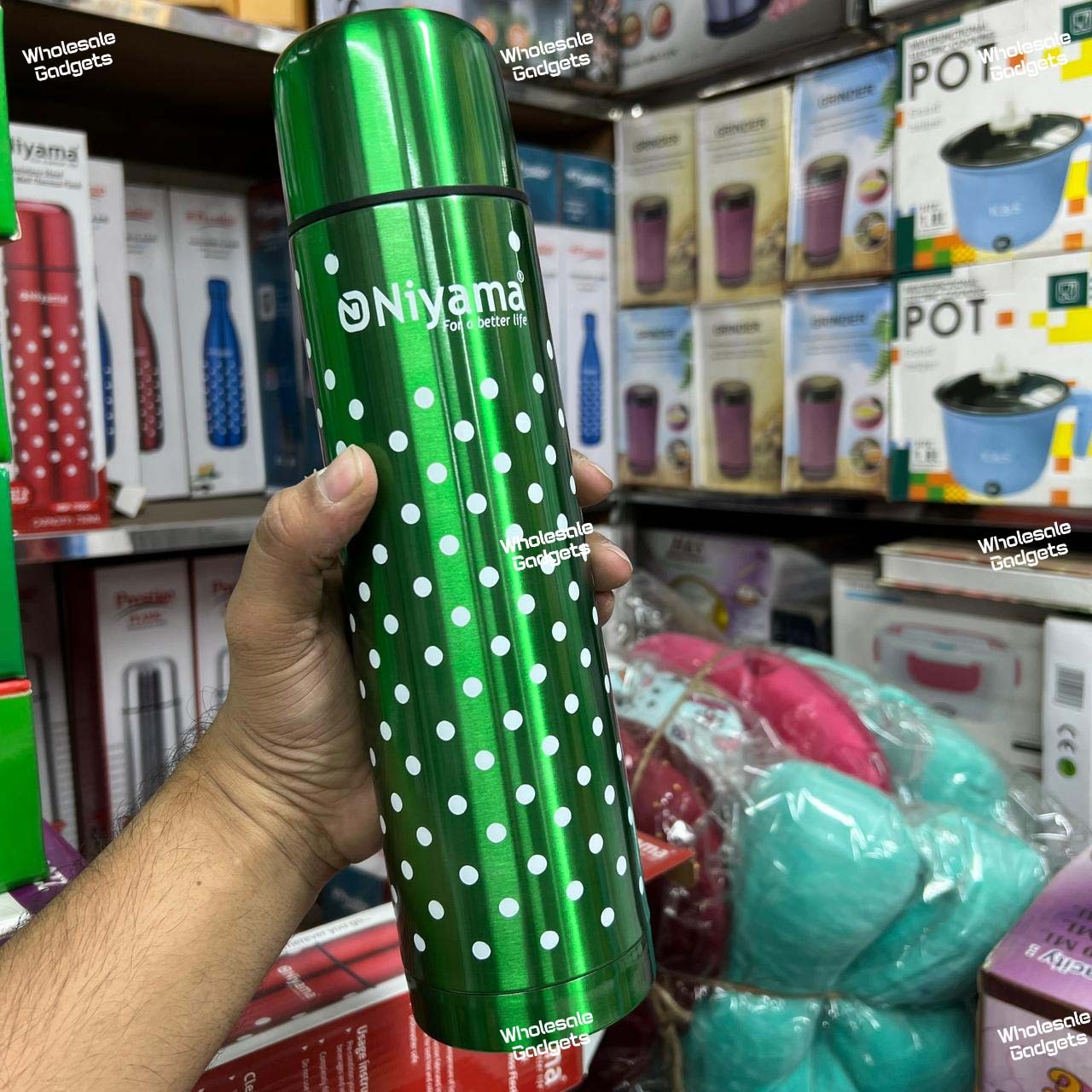 Niyama Stainless Steel Double Wall Thermos Flask, model NBF-750C