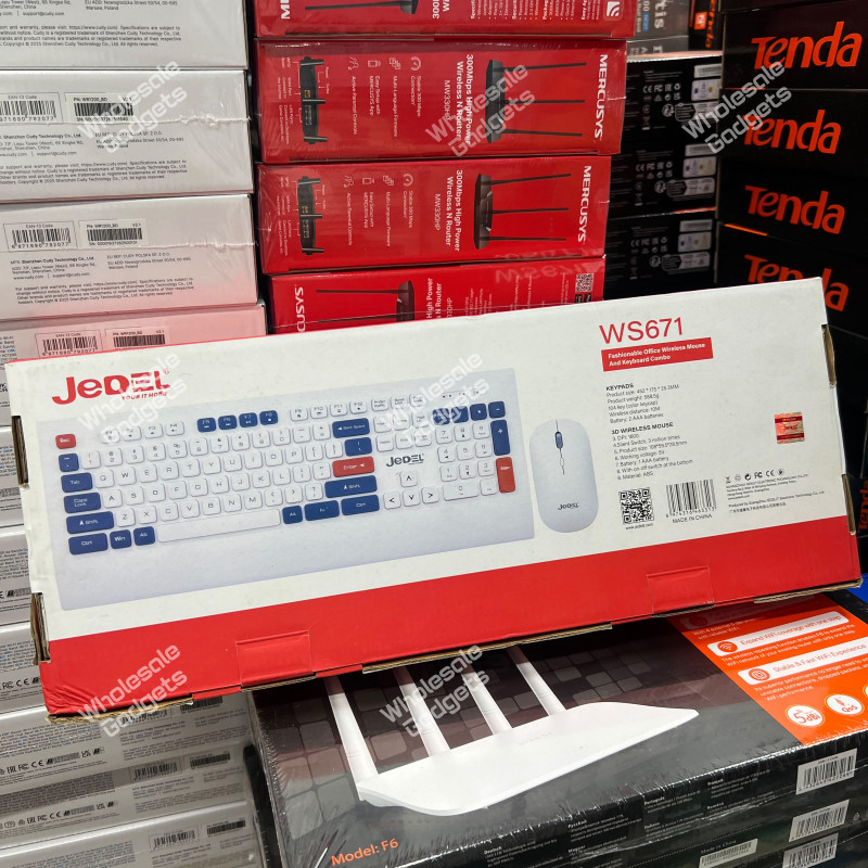 Jedel WS671 Wireless Keyboard mouse Combo