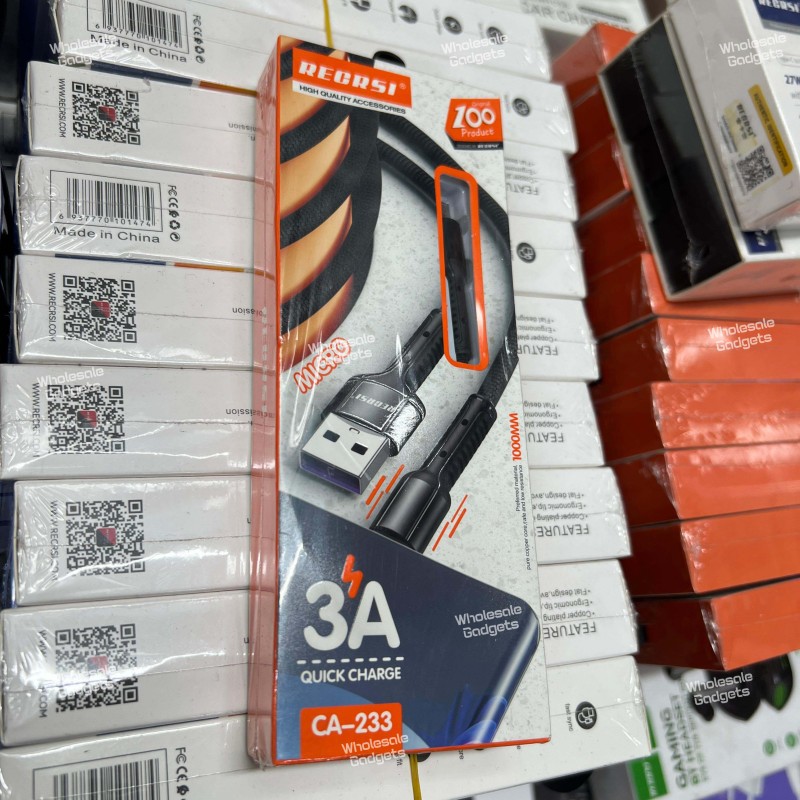 RECRSI CA-233 Micro & Type-C iphone quick charger cable