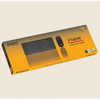 Aptech P740W 2.4ghz Ergonomic Gaming Keyboard & Mouse Combo