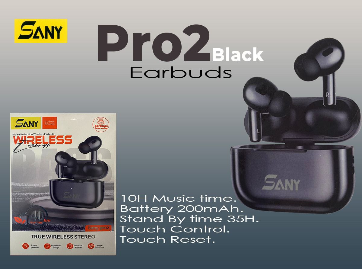 Pro2 (Black)  Airbuds
