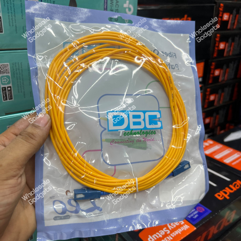 DBC Fiber Optic Patch Cord UPC SM G652D LSZH 3.0mm 5M