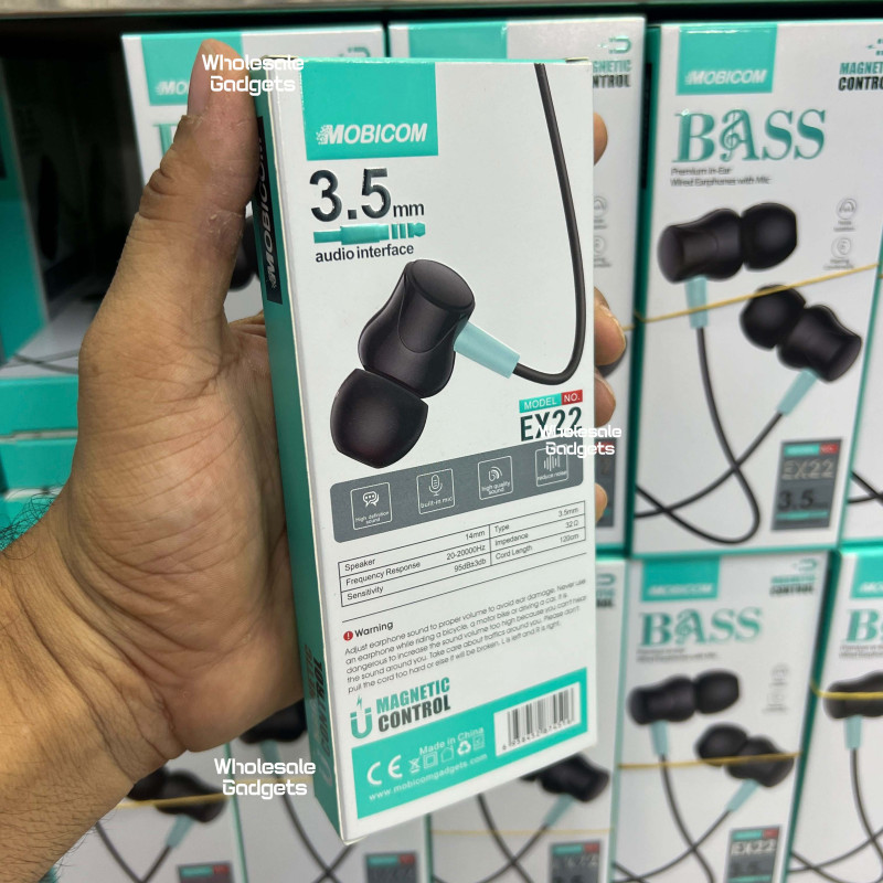 MOBICOM EX10 Wired Earphones 3.5mm Stereo In