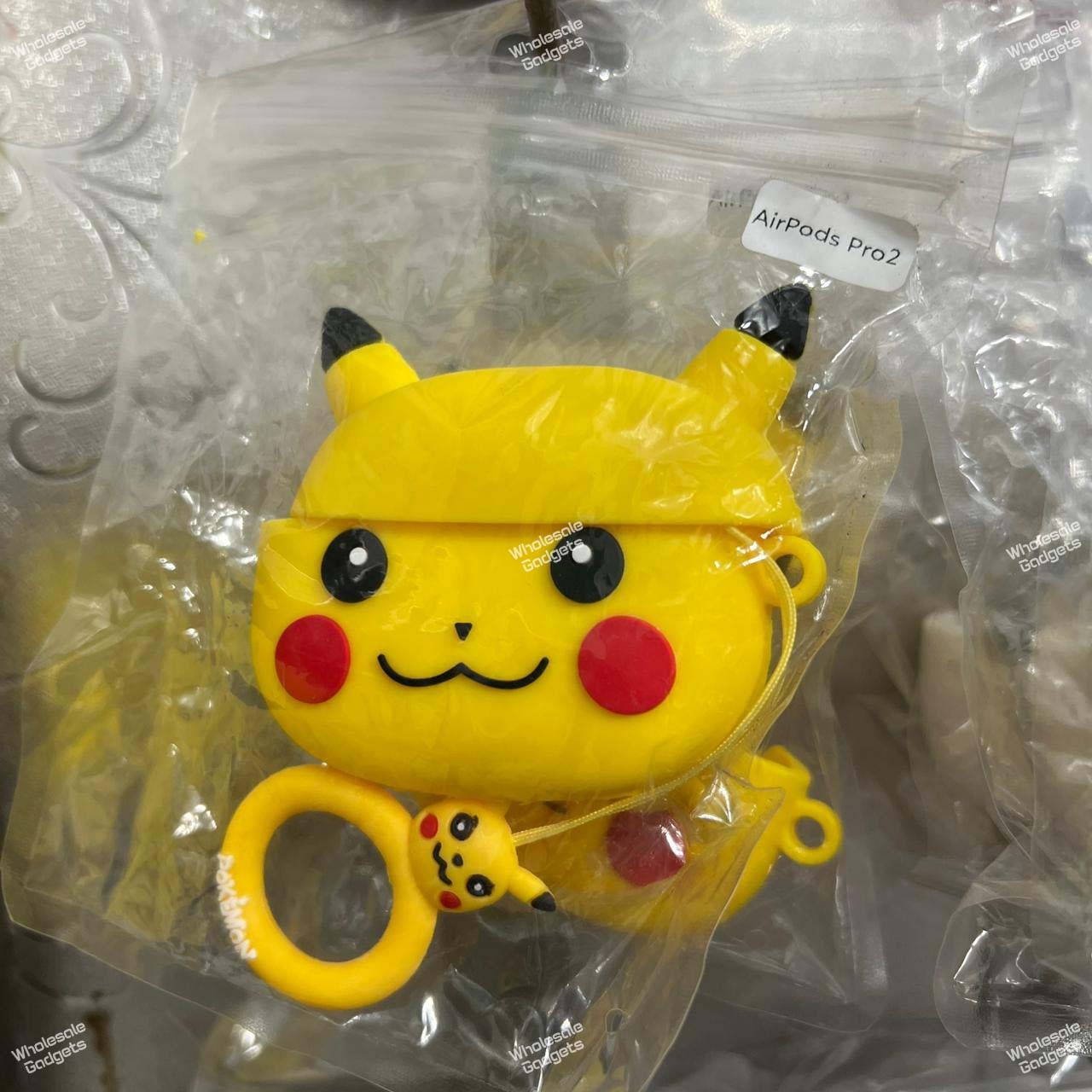 Silicone Pikachu-themed protective case for AirPods Pro 2nd Generation