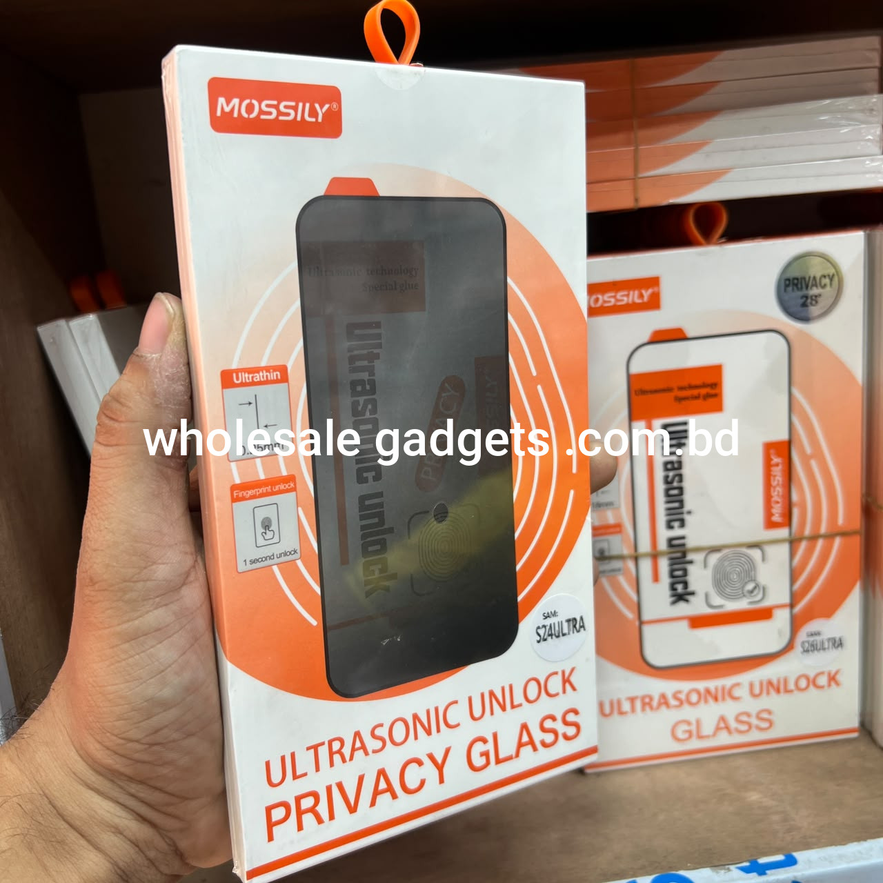 Mossily Samsung Ultrasonic Border Privacy Glass | Privacy Screen Protector