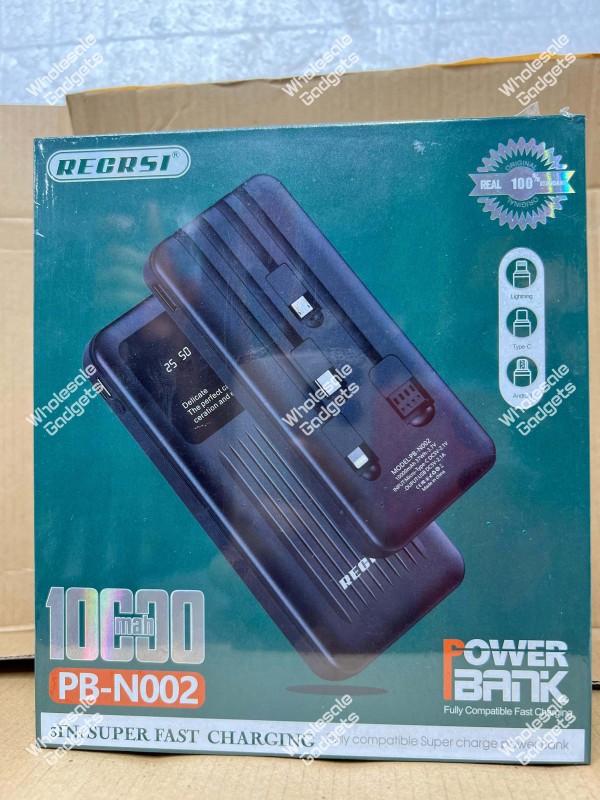 Recrsi PB-N002 Fast Charging Power Bank 10000mAh Portable Charger