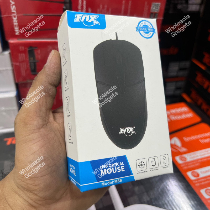FOX-M66 Wired Optical Mouse