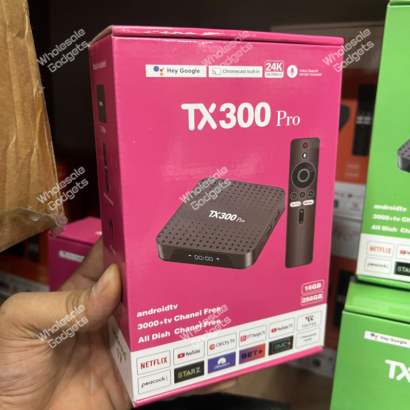 TTX300 Pro Android TV Box 16GB RAM 256GB Storage