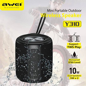 Awei Y310 TWS Wireless Bluetooth Speaker IPX6