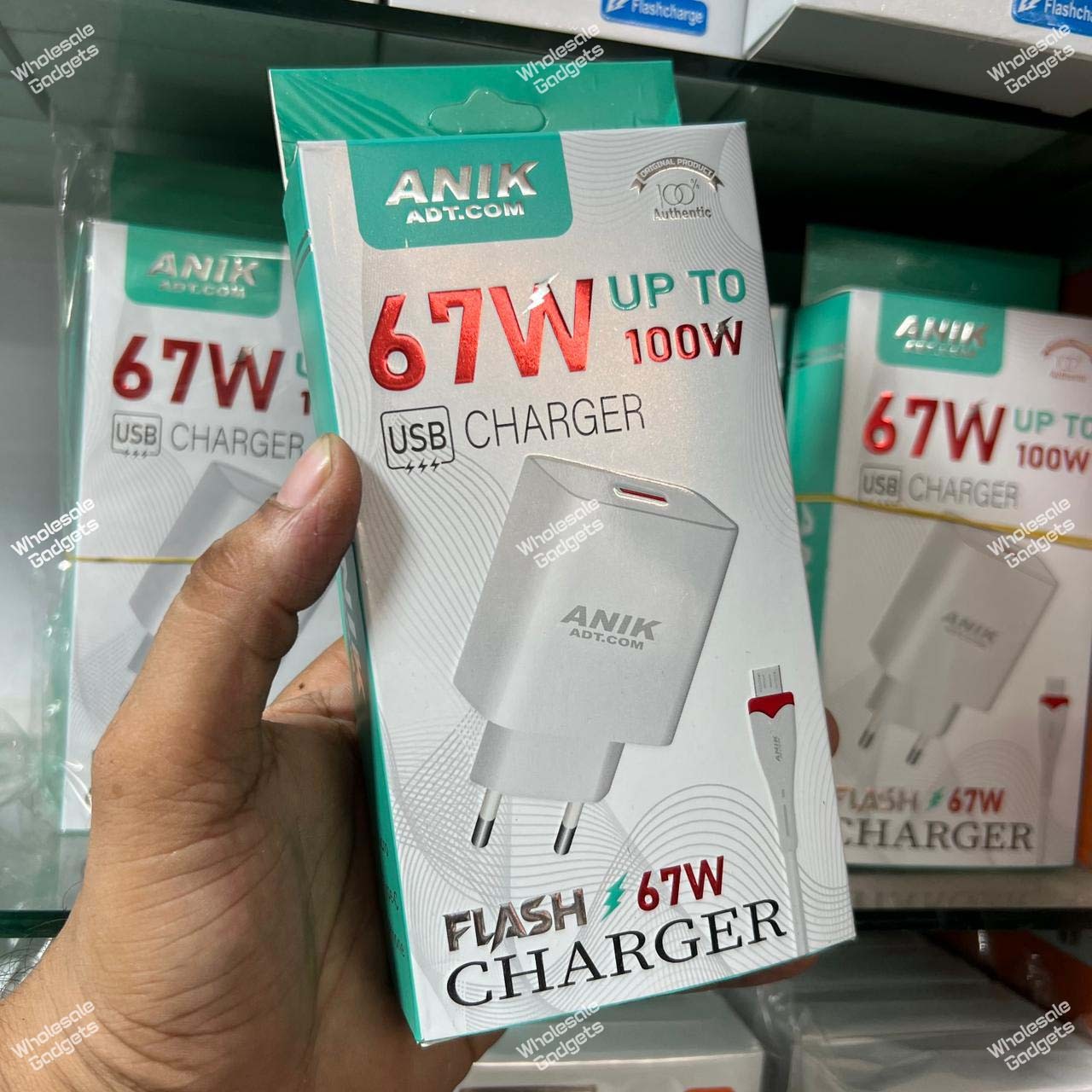 ANIK Flash USB Charger – 67W to 100W High-Speed Charging