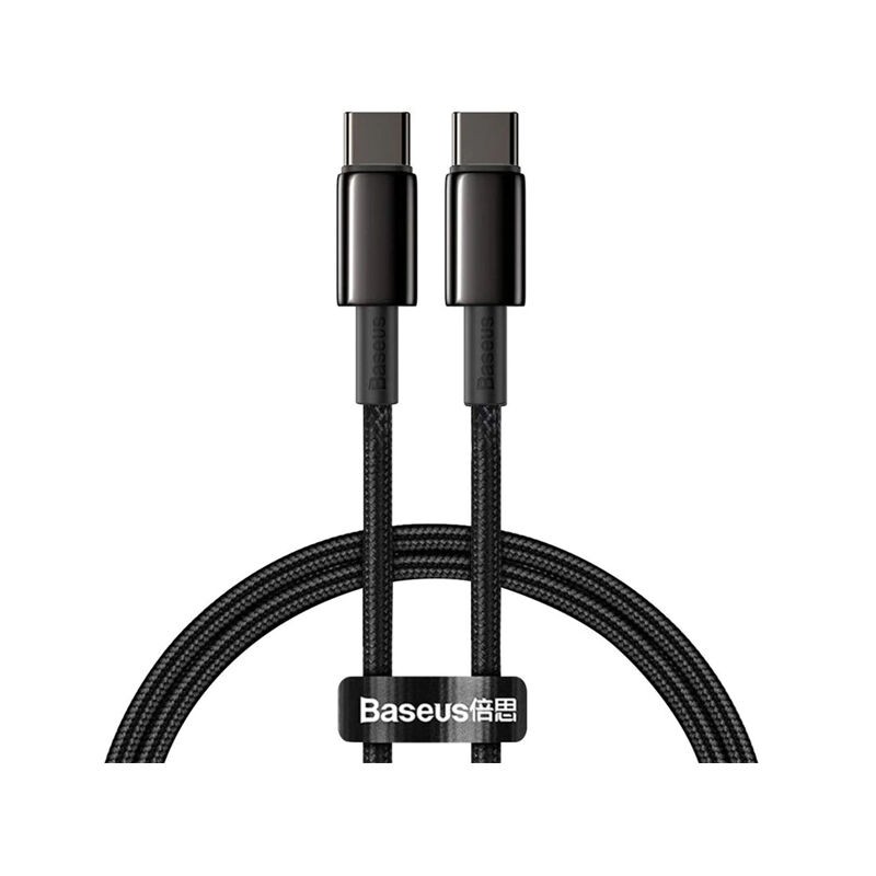 Baseus Tungsten Gold Fast Charging Type-C to Type-C Data Cable 100W