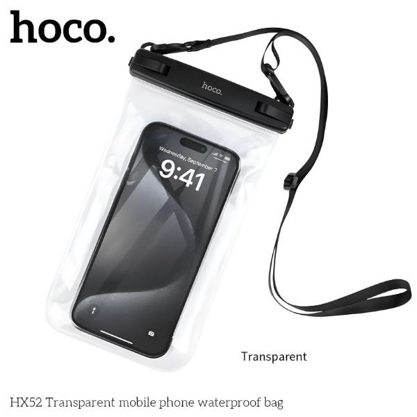 Hoco HX52 Transparent mobile phone waterproof bag