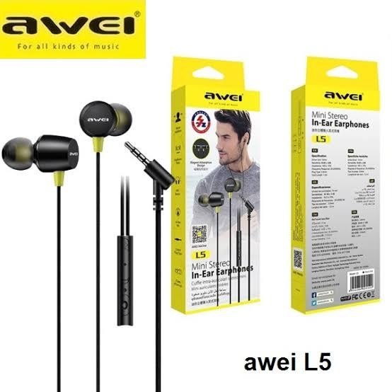Awei L5 Sports In-ear Earphones With Mic
