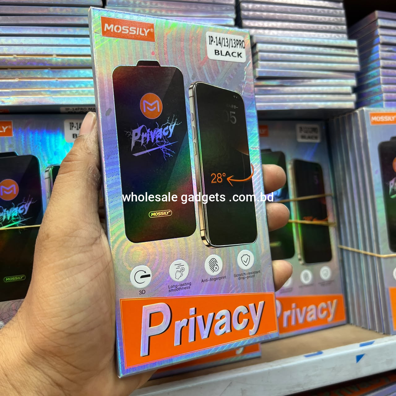 Mossily iphone privacy Protector Glass
