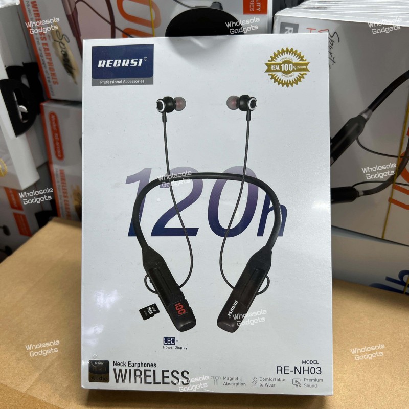 RECRSI RE-NH03 are wireless neckband earphones
