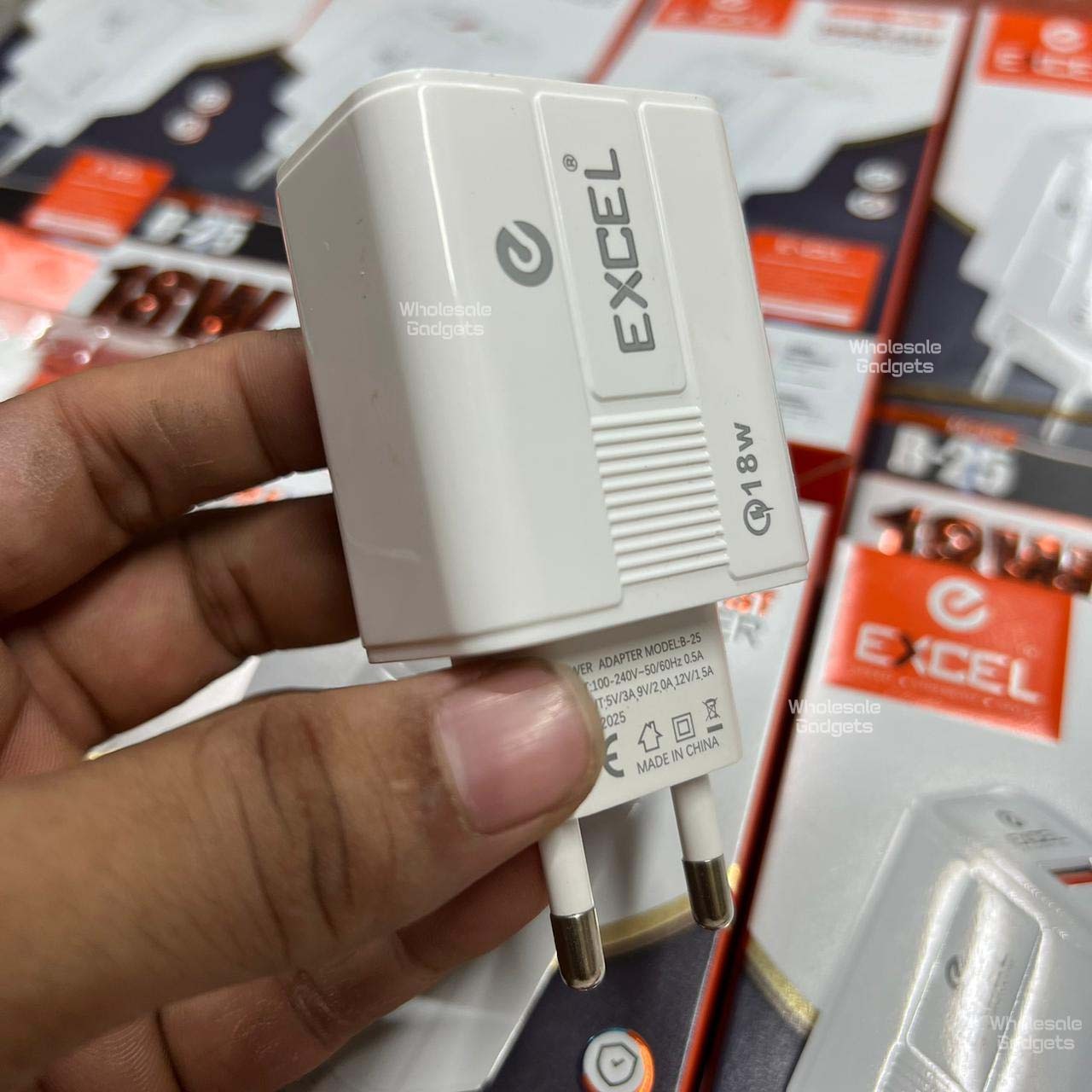 Excel B-25 18W Fast Charger Adapter With Type-C Cable