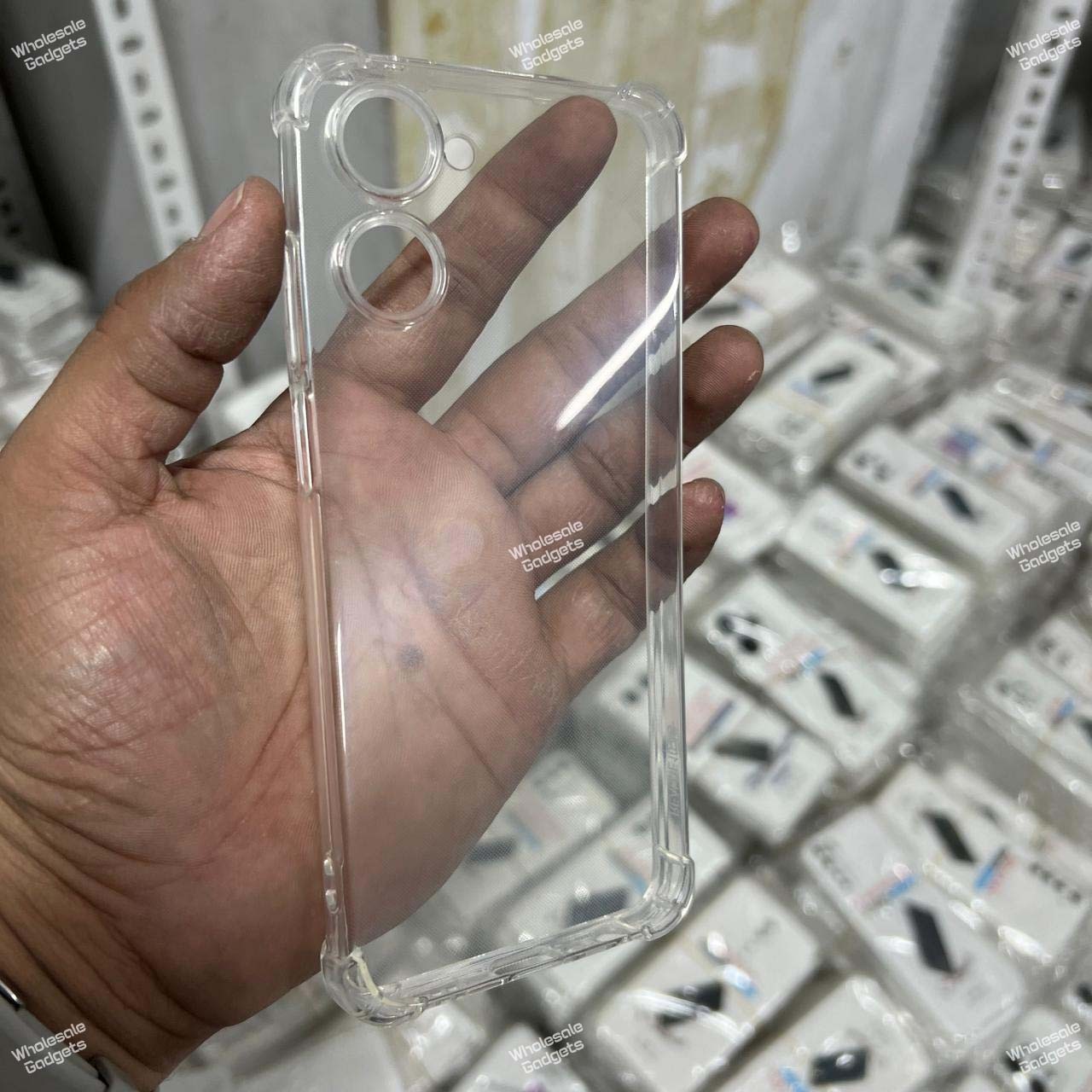 transparent back cover