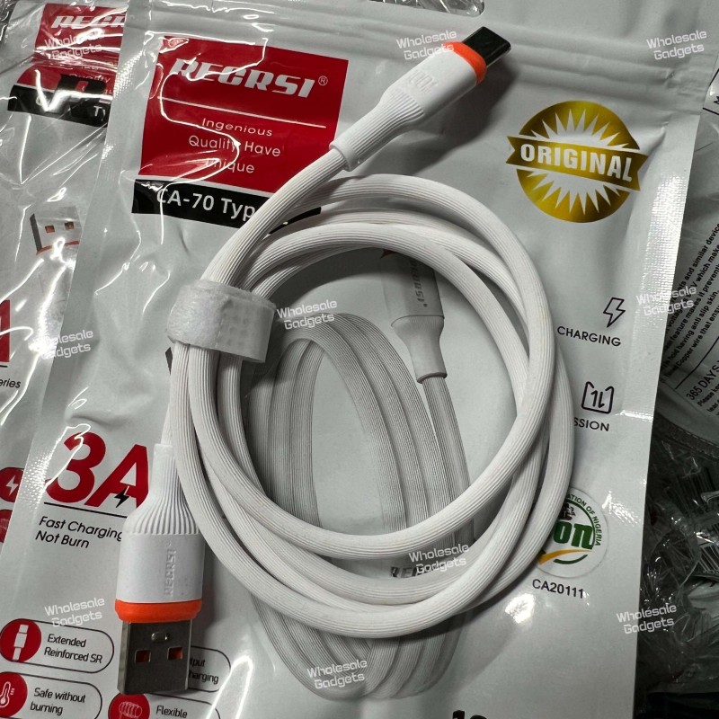 RECRSI CA-70 Type-C 3A Fast Charging & Data Transmission USB Cable