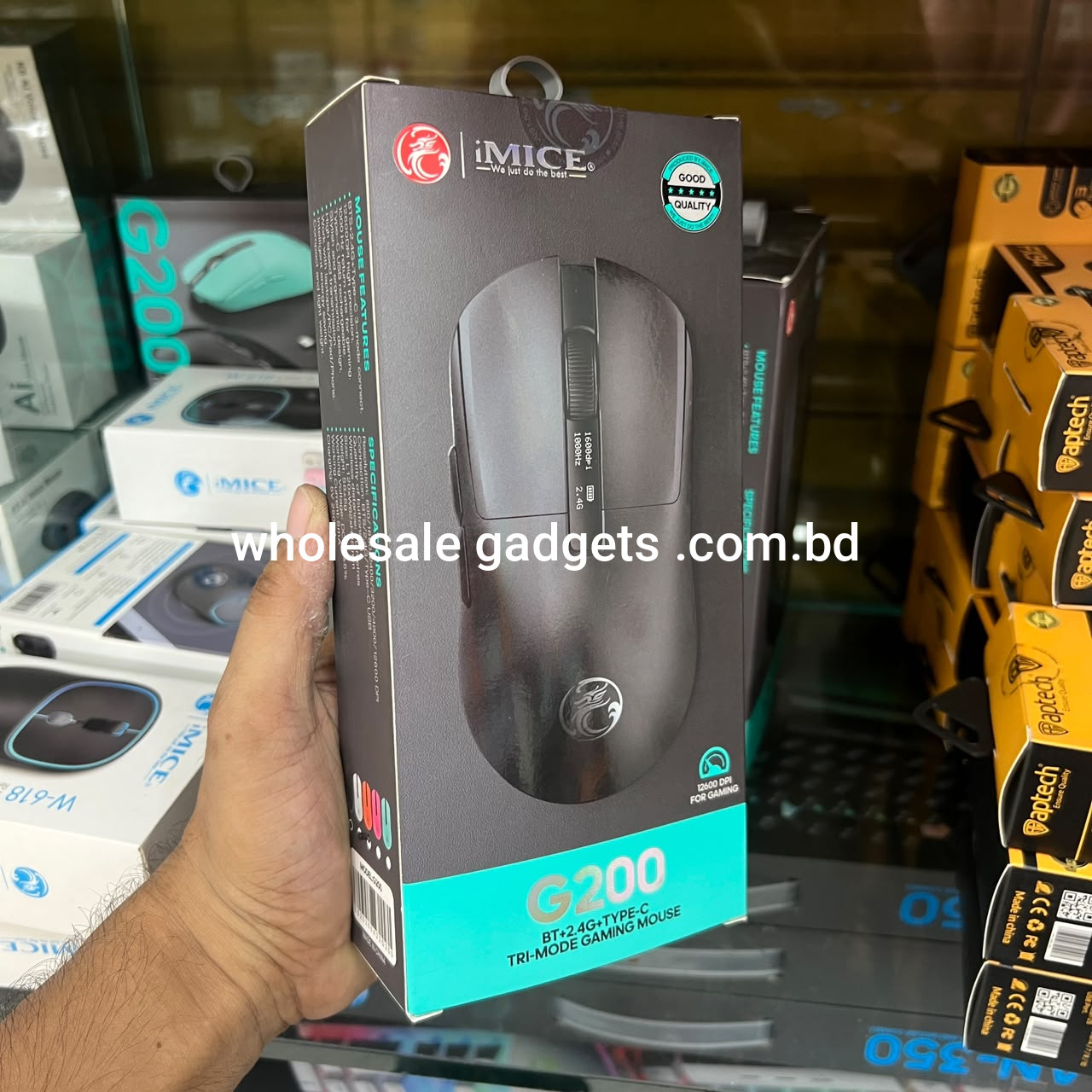 iMICE G200 Tri-Mode Rechargeable Wireless Mouse