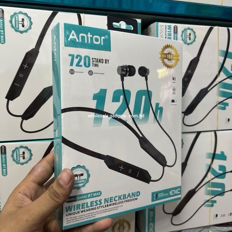 Antor 120h Neckband Wireless Sports Earphone