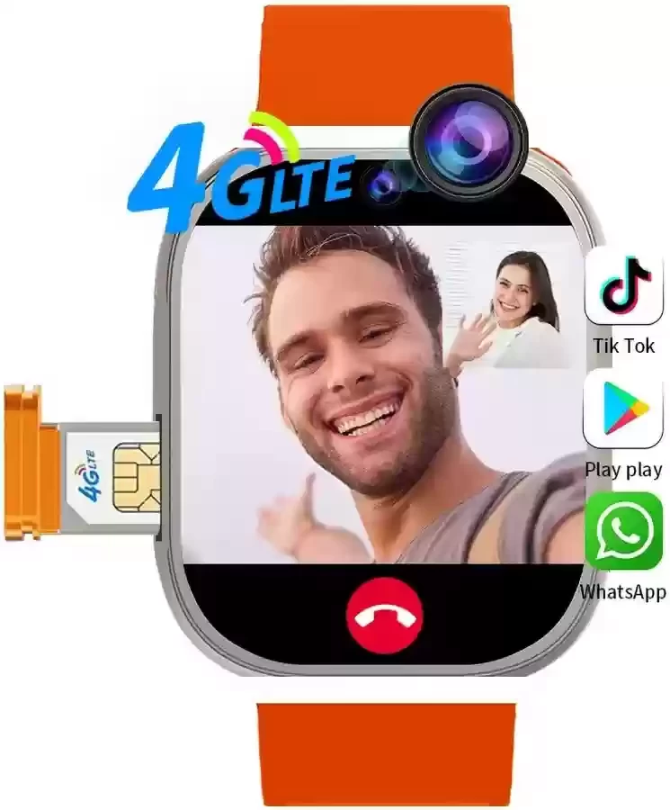 Ultra S9 Android 4g Smartwatch With Dual Camera 1GB/16GB
