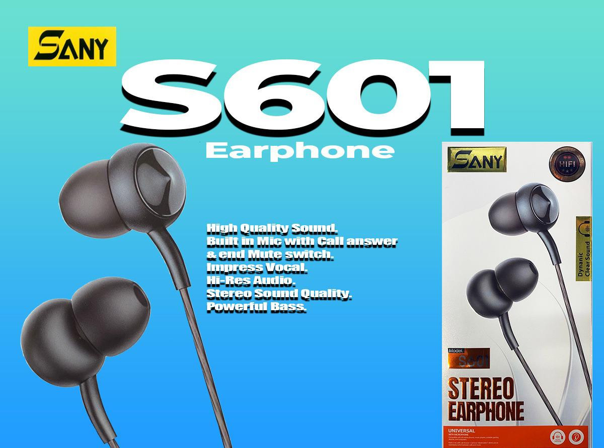 Sany Earphone S601