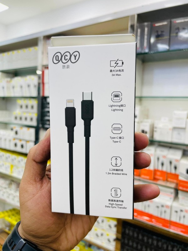 QCY DC08 30W Quick Charge PD Type-C Lightning Cable