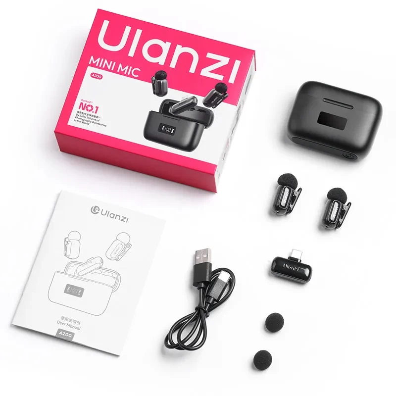 Ulanzi A200 Mini  Wireless Lavalier Microphone