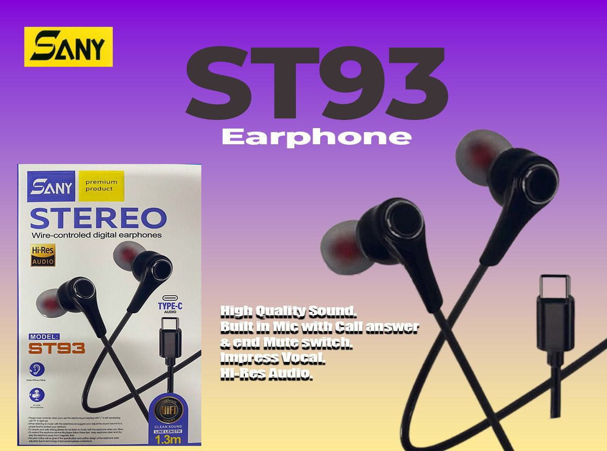 Sany ST93 Type-C Earphone