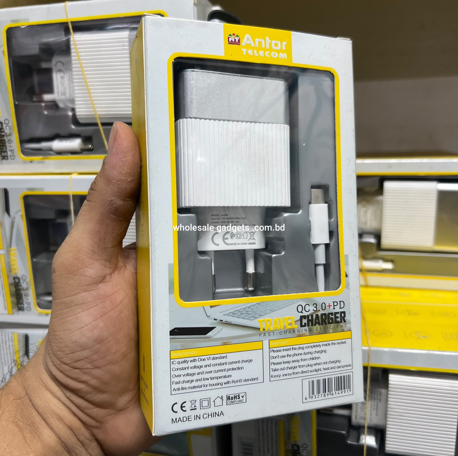 Antor Telecom PD 45W QC 3.0 + PD Fast Travel Charger