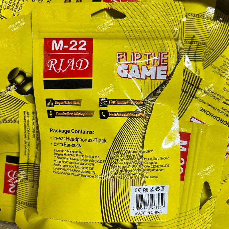 M-22 riad musical earphone