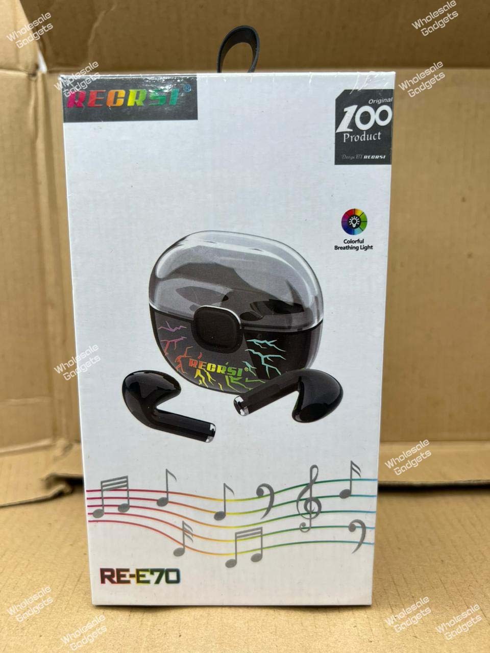 Recrsi RE-E70 TWS RGB Gaming wireless Earbuds