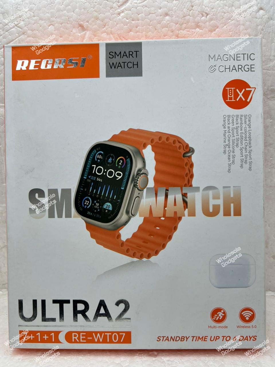 RECRSI RE-WT07 Smart Watch Ultra 2 Magnetic Charge WT07