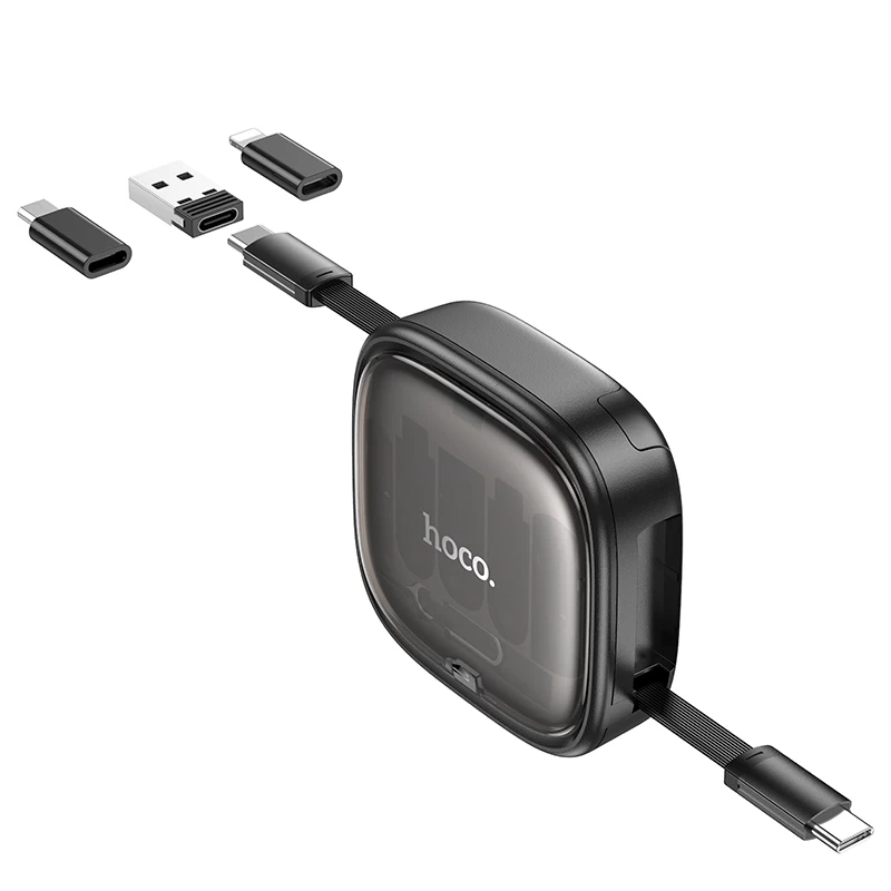 Hoco U140 Retractable 6-in-1 Fast Charging Cable Set