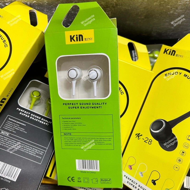 Kin K28 Stereo Earphone With Mic
