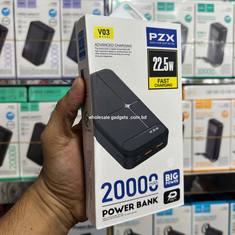 PZX V03 20000mAh 22.5W Fast Charging Power Bank