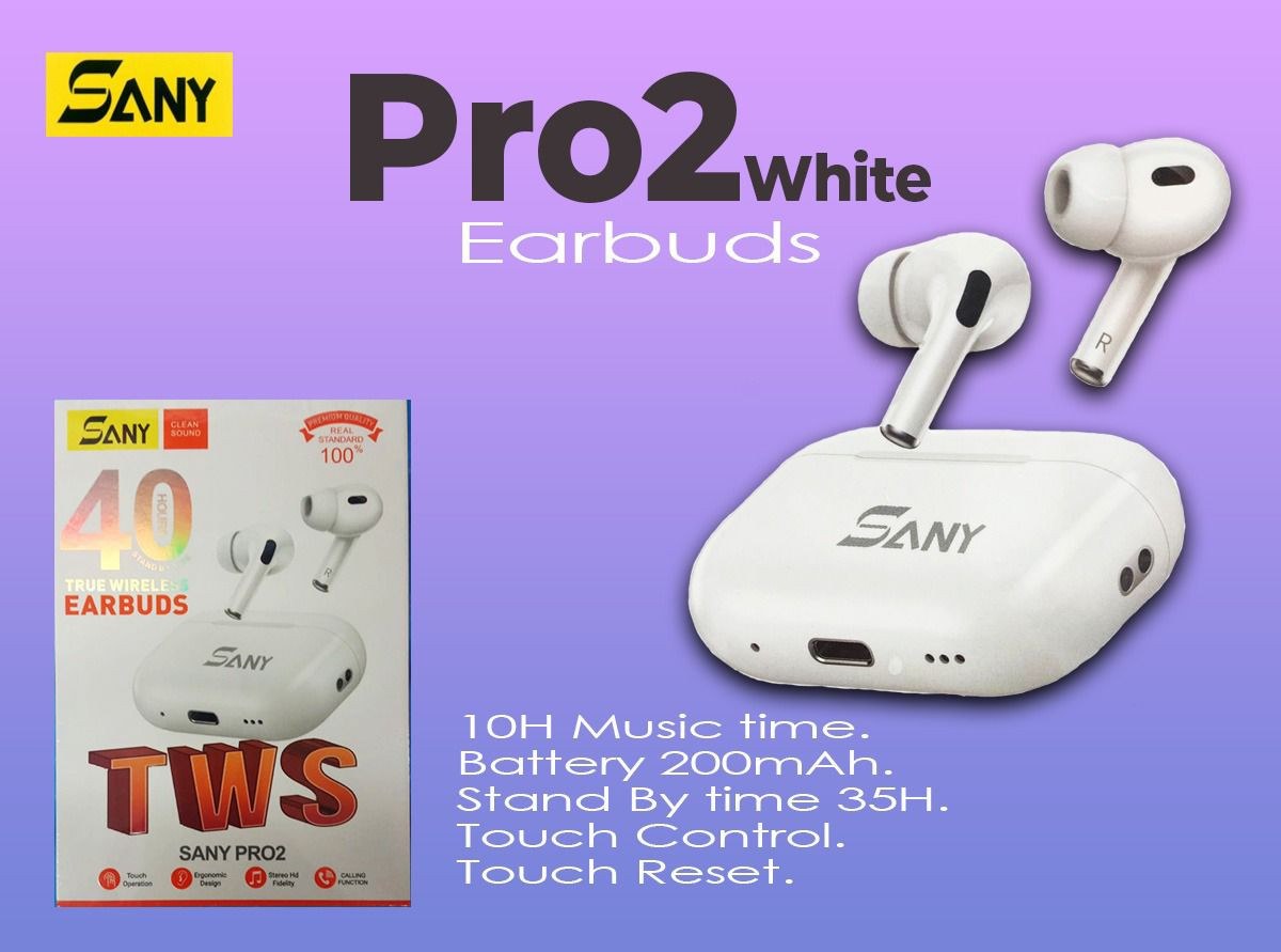 Pro2 (White)  Airbuds