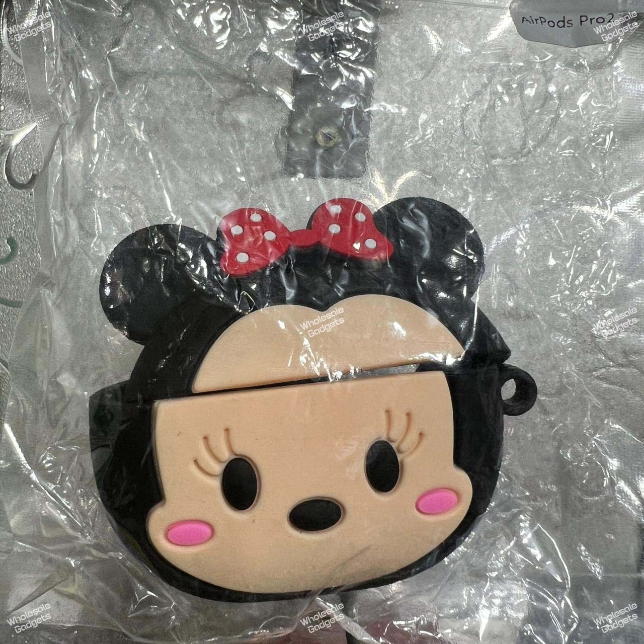 Mickey Mouse themed silicone protective case for Apple AirPods Pro 2nd Gen earbuds.