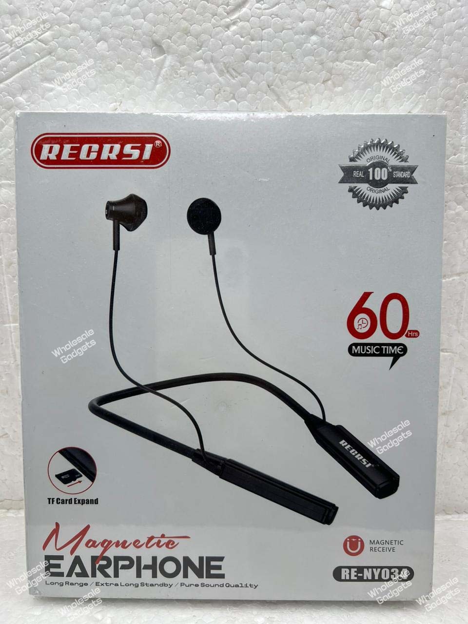 Recrsi RE-NY034 TF Card Expand Wireless Bluetooth Neckband