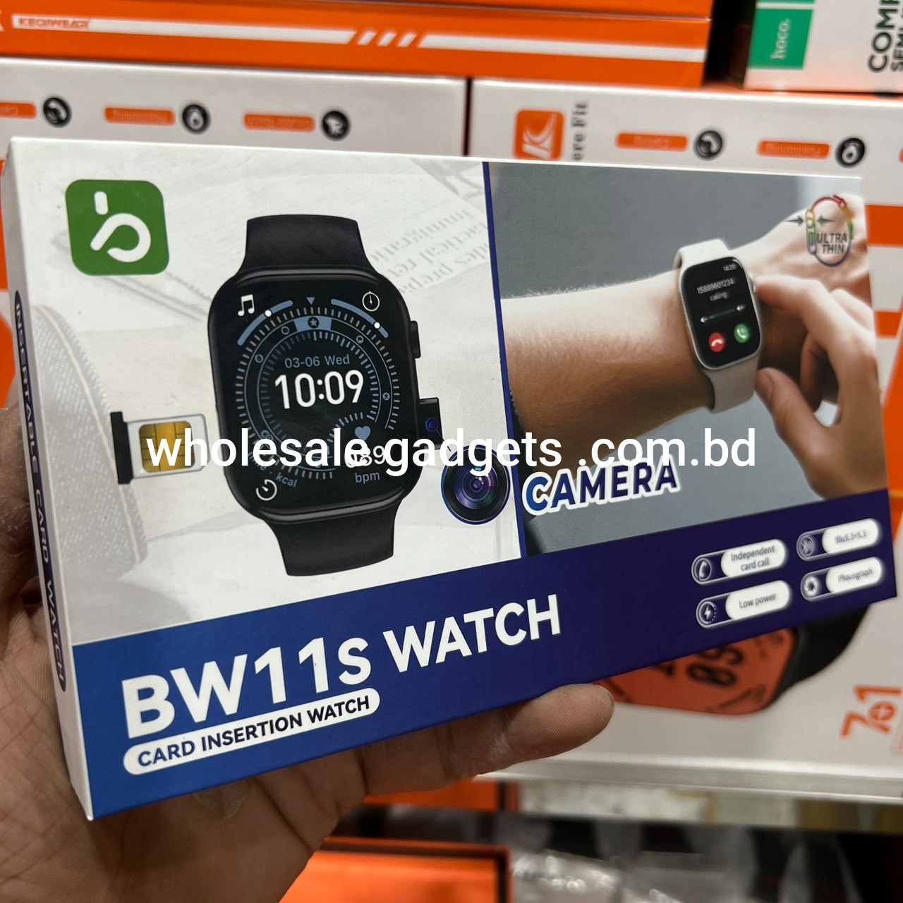 BW11S Card Insertion Camera Smart Watch