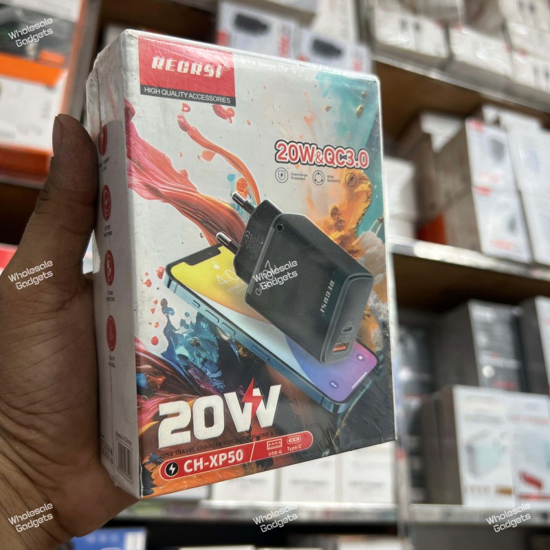 RECRSI CH-XP50 20W 2-Ports Fast Charger