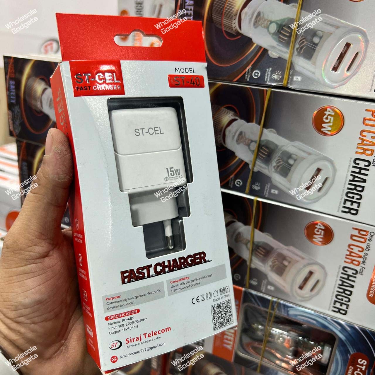 ST-CEL ST-40 Type-C 15W Fast Charger Adapter