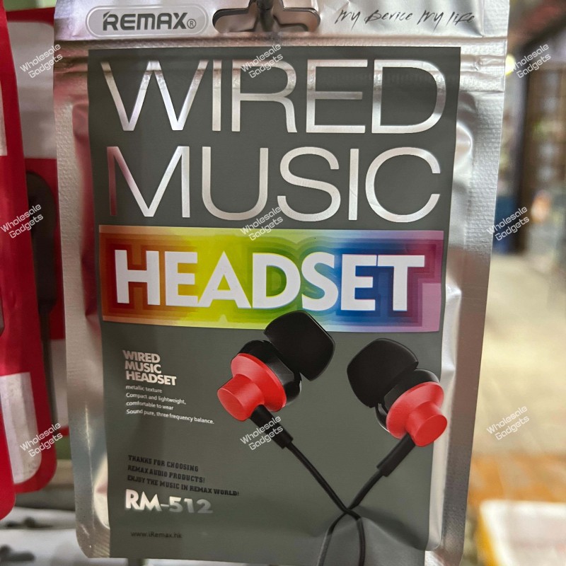 Remax RM-512 Wired Music Headset.